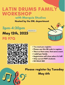 Latin drum date and time information in English